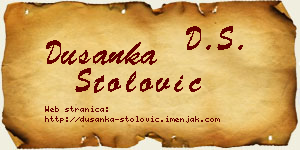 Dušanka Stolović vizit kartica